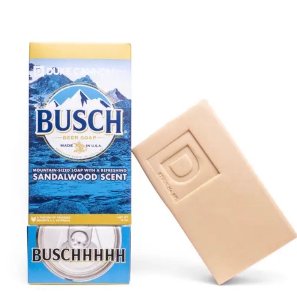 NIB Duke Cannon Supply Co. Busch Beer Big Brick of Soap for Men 10oz Made in USA - Picture 2 of 7